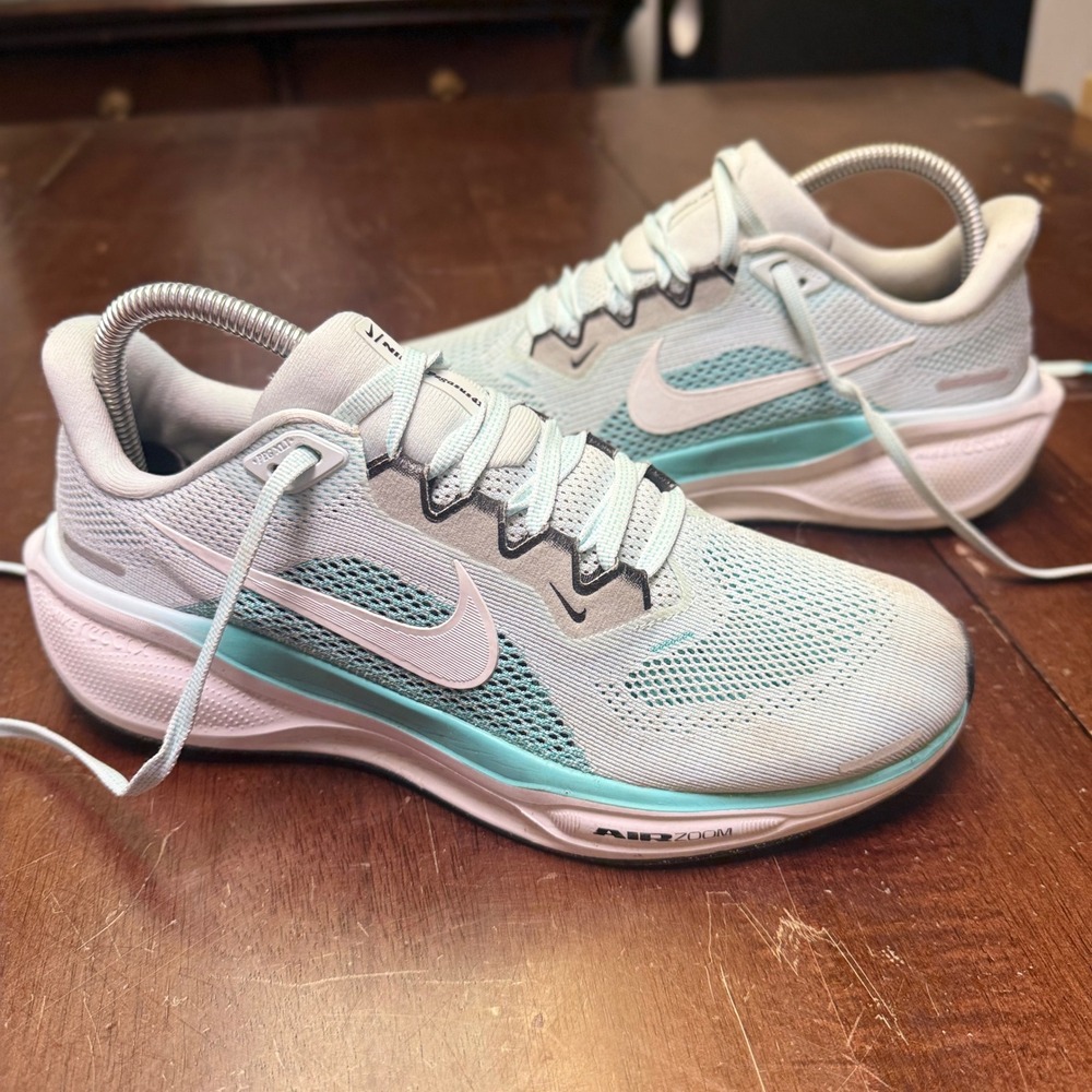 Nike Pegasus 41 Running Shoes Womens 8.5 Glacier Blue Air Zoom Sneakers FD2723